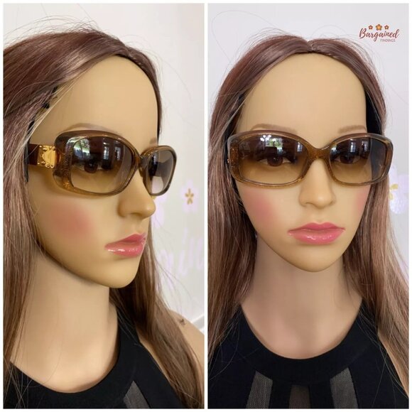 Authentic LOUIS VUITTON Gold Speckling Acetate Frame Soupcon Sunglasses - Z0003W - Picture 4 of 14